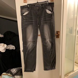 Affliction Ace Straight stretch Grey 38